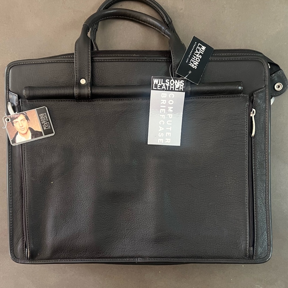 Wilsons Leather Classic Black Briefcase
